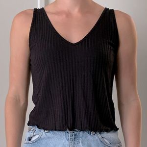 Black tank top